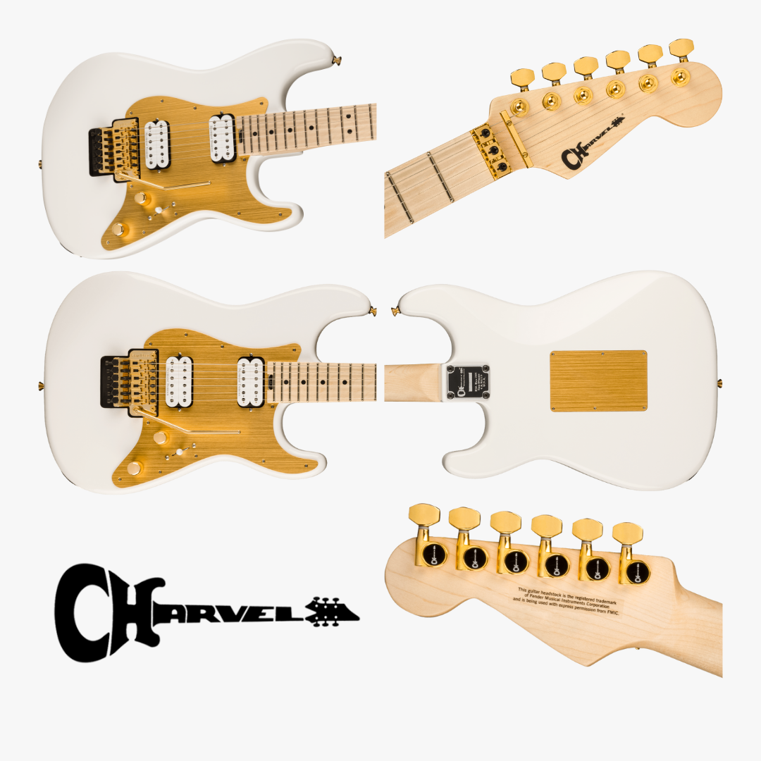 Charvel Pro-Mod So-Cal Style 1 HH FR M, Maple Fingerboard, Snow White by SoloPlay